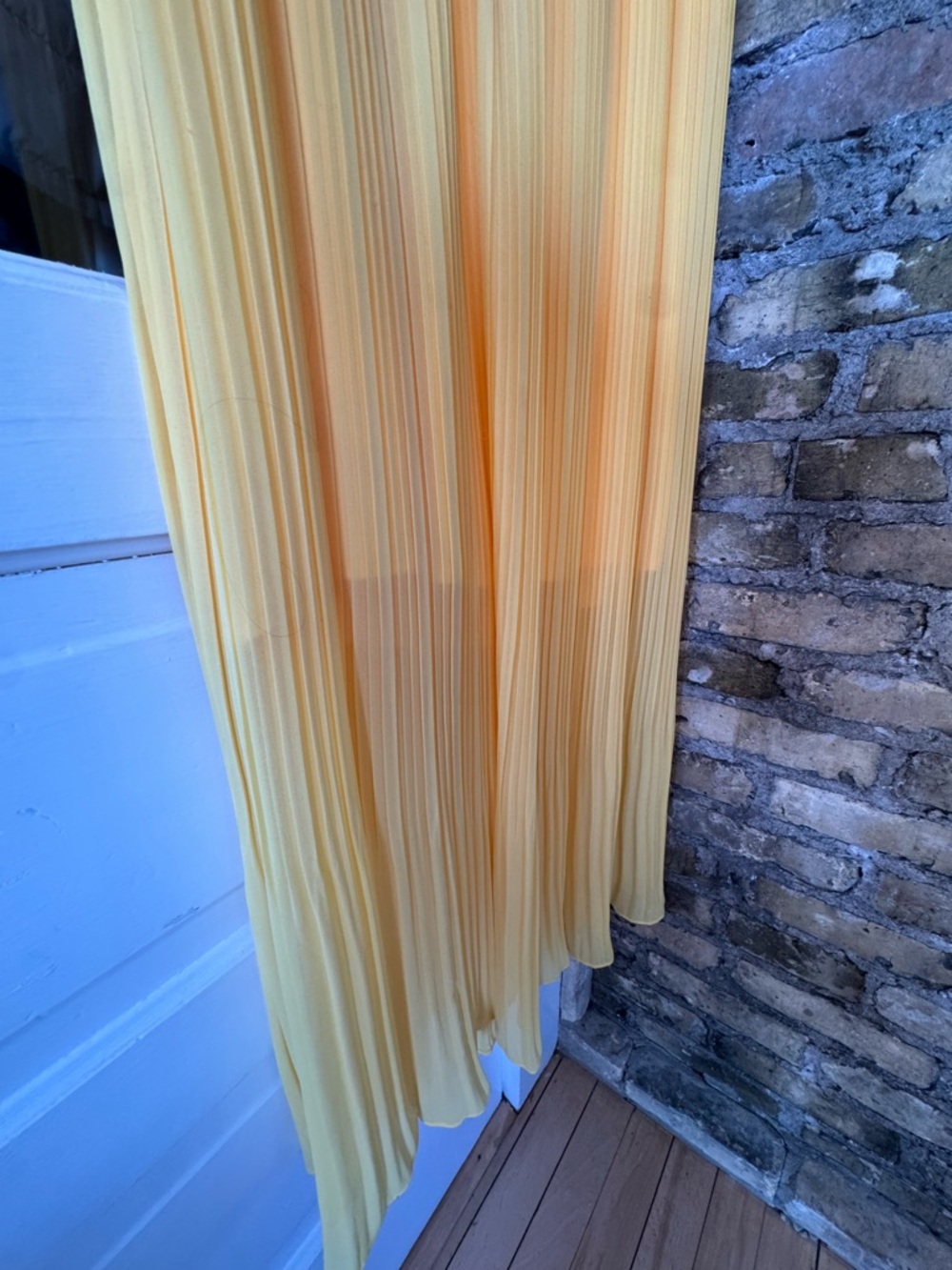 torrid Yellow Pleated Scoop Neck Dress - Picture 2 of 3
